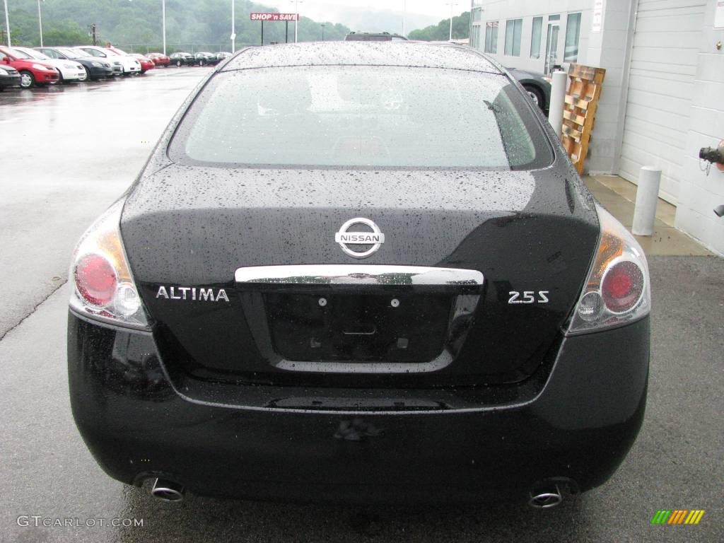 2007 Altima 2.5 S - Super Black / Charcoal photo #4