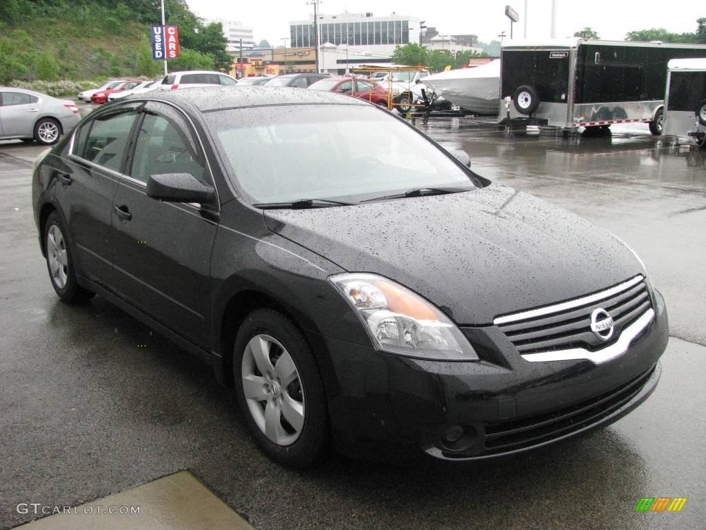 2007 Altima 2.5 S - Super Black / Charcoal photo #6