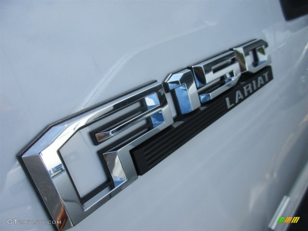 2016 F150 Lariat SuperCrew - Oxford White / Medium Earth Gray photo #3
