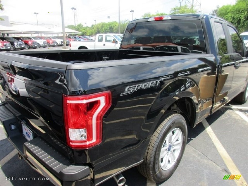 2016 F150 XL SuperCab - Shadow Black / Medium Earth Gray photo #8