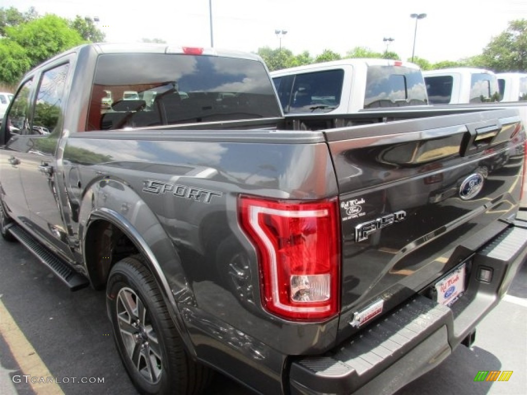2016 F150 XLT SuperCrew - Magnetic / Black photo #5