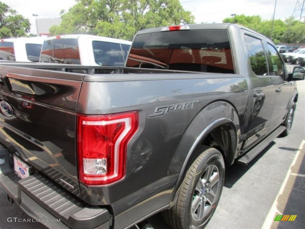 2016 F150 XLT SuperCrew - Magnetic / Black photo #8