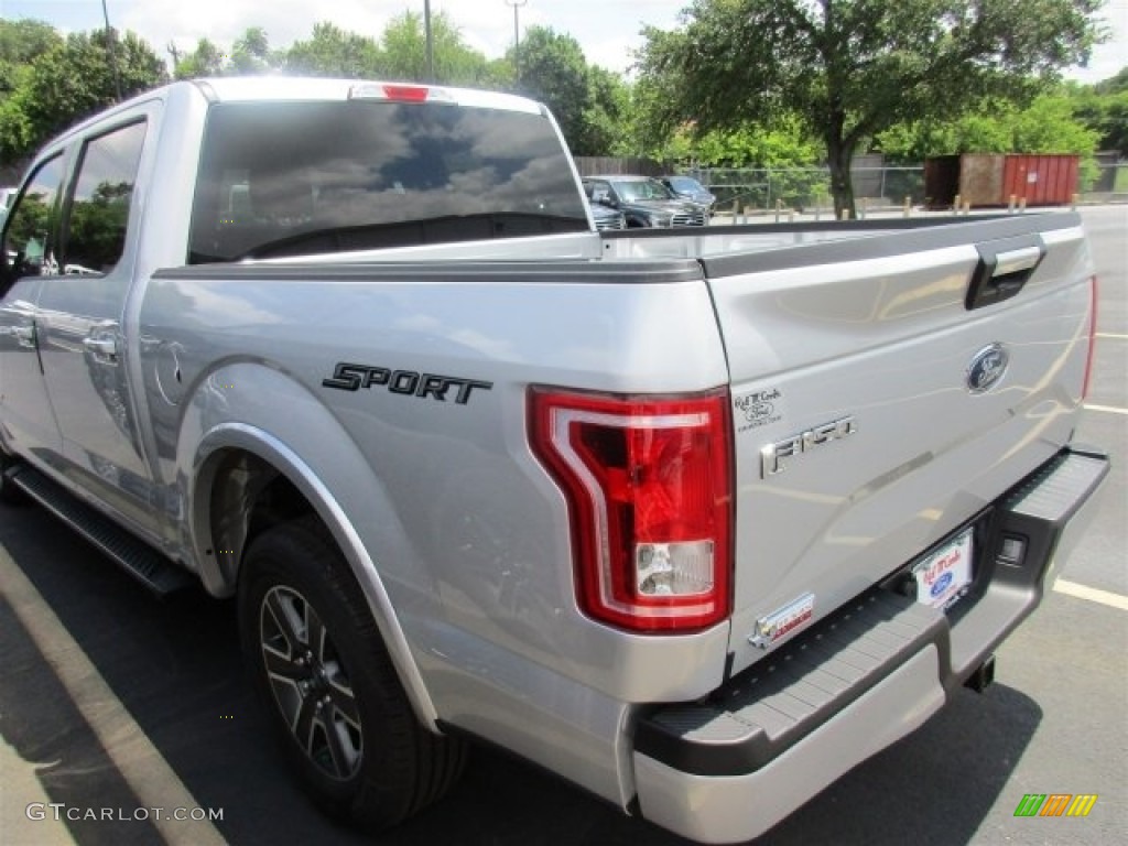 2016 F150 XLT SuperCrew - Ingot Silver / Black photo #6