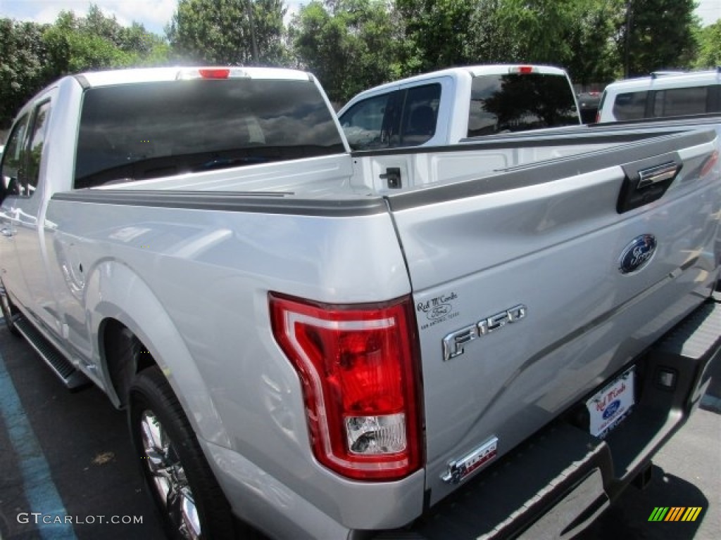 2016 F150 XLT SuperCab - Ingot Silver / Medium Earth Gray photo #5