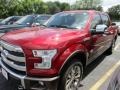 2016 Ruby Red Ford F150 King Ranch SuperCrew 4x4  photo #2