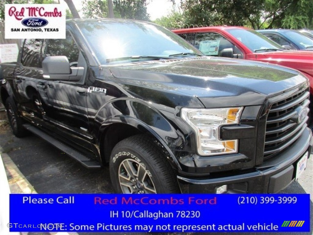 2016 F150 XLT SuperCrew 4x4 - Shadow Black / Black photo #1