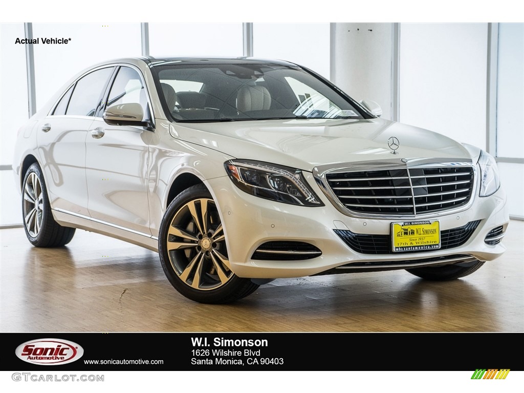 2016 S 550 Sedan - designo Diamond White Metallic / Silk Beige/Espresso Brown photo #1