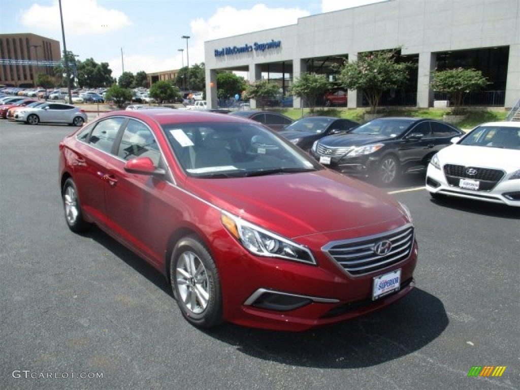 2016 Sonata SE - Venetian Red / Gray photo #1