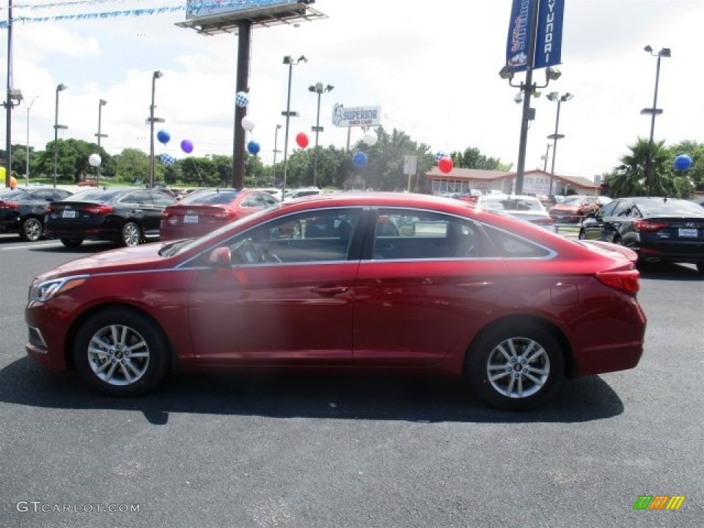 2016 Sonata SE - Venetian Red / Gray photo #4