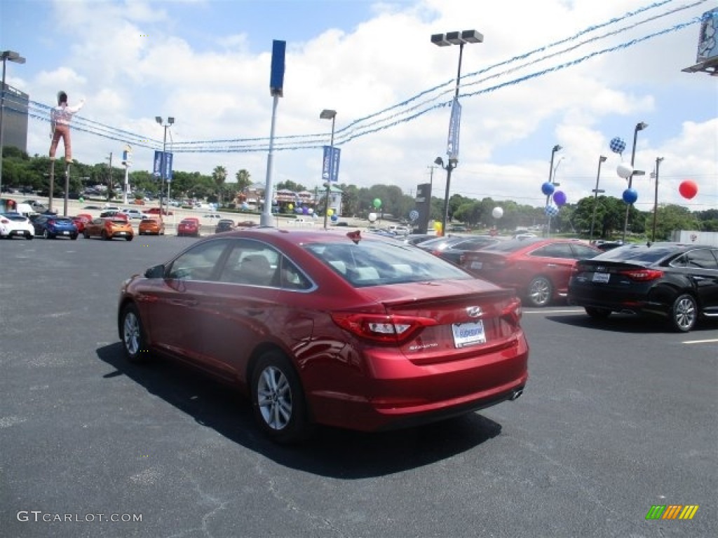 2016 Sonata SE - Venetian Red / Gray photo #6