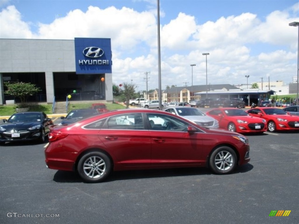 2016 Sonata SE - Venetian Red / Gray photo #8