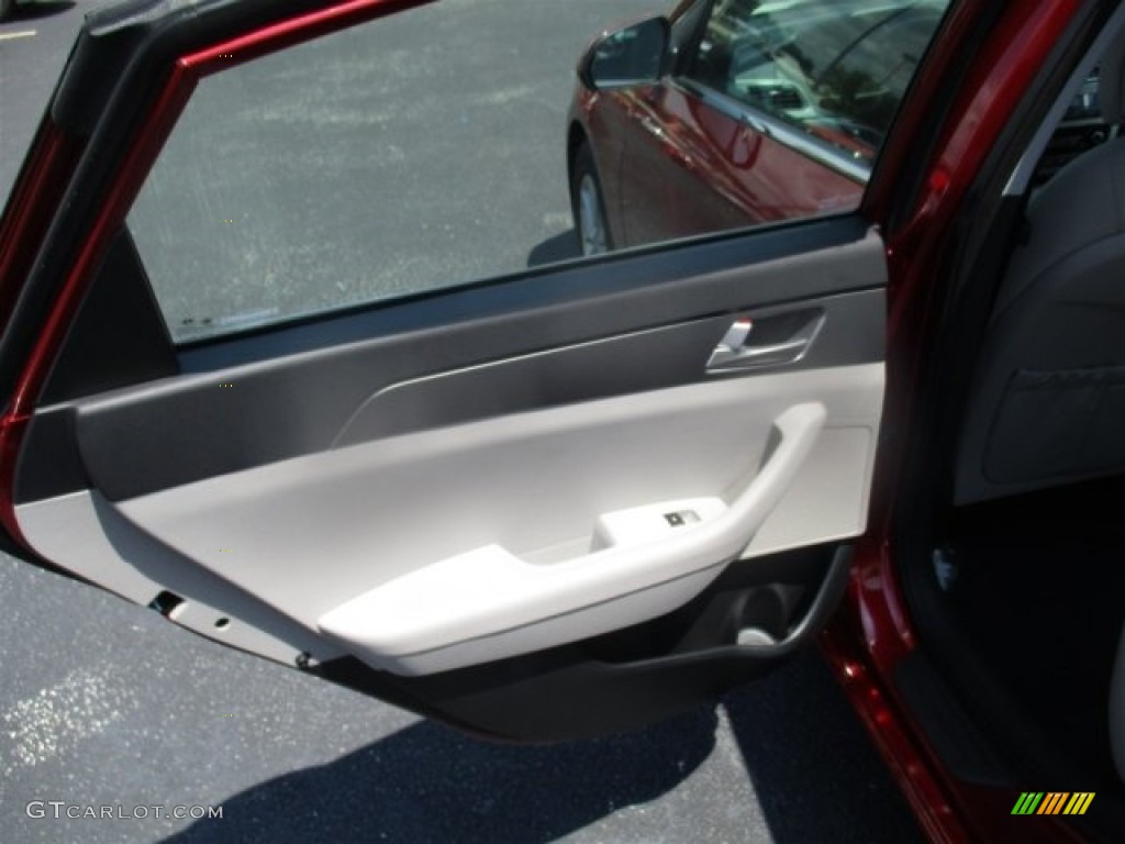 2016 Sonata SE - Venetian Red / Gray photo #16