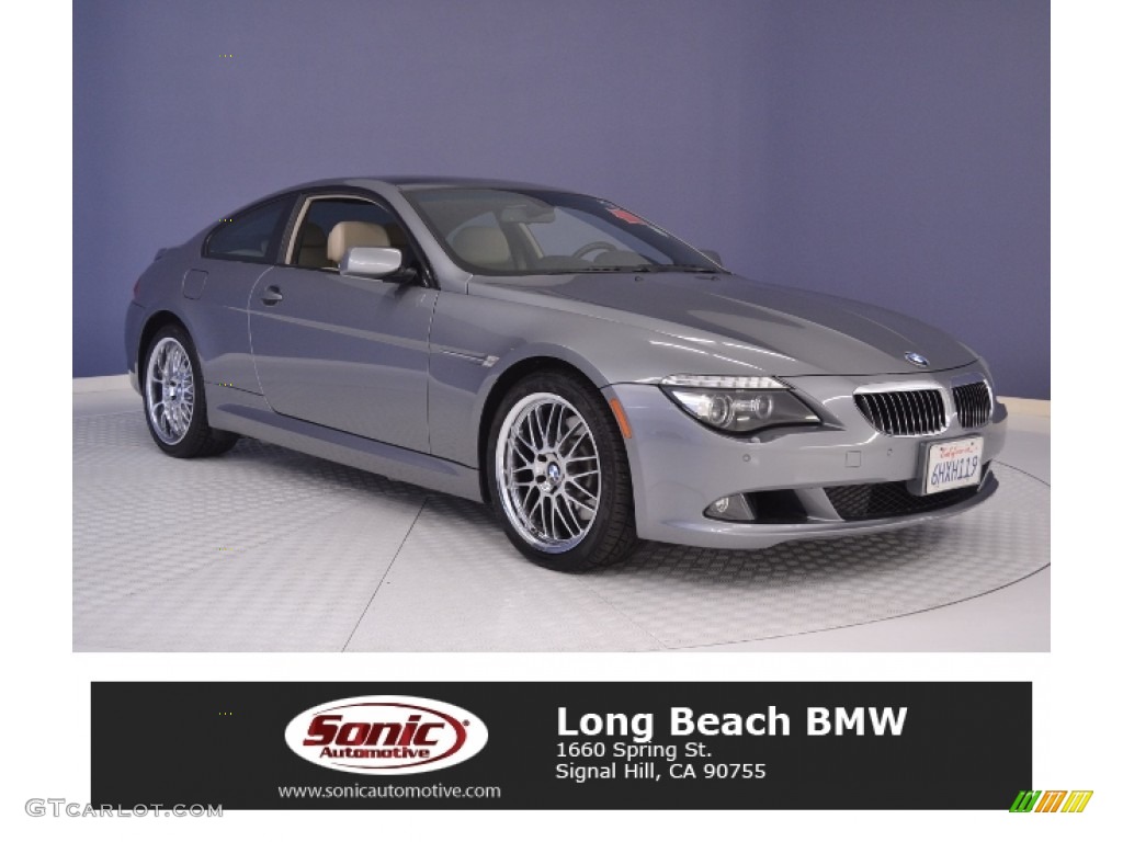 2009 6 Series 650i Coupe - Space Grey Metallic / Cream Beige Dakota Leather photo #1