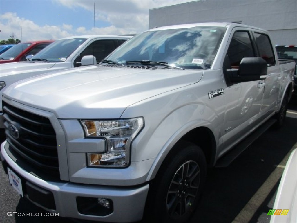 2016 F150 XLT SuperCrew - Ingot Silver / Black photo #2