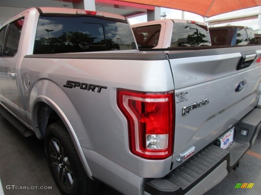 2016 F150 XLT SuperCrew - Ingot Silver / Black photo #6