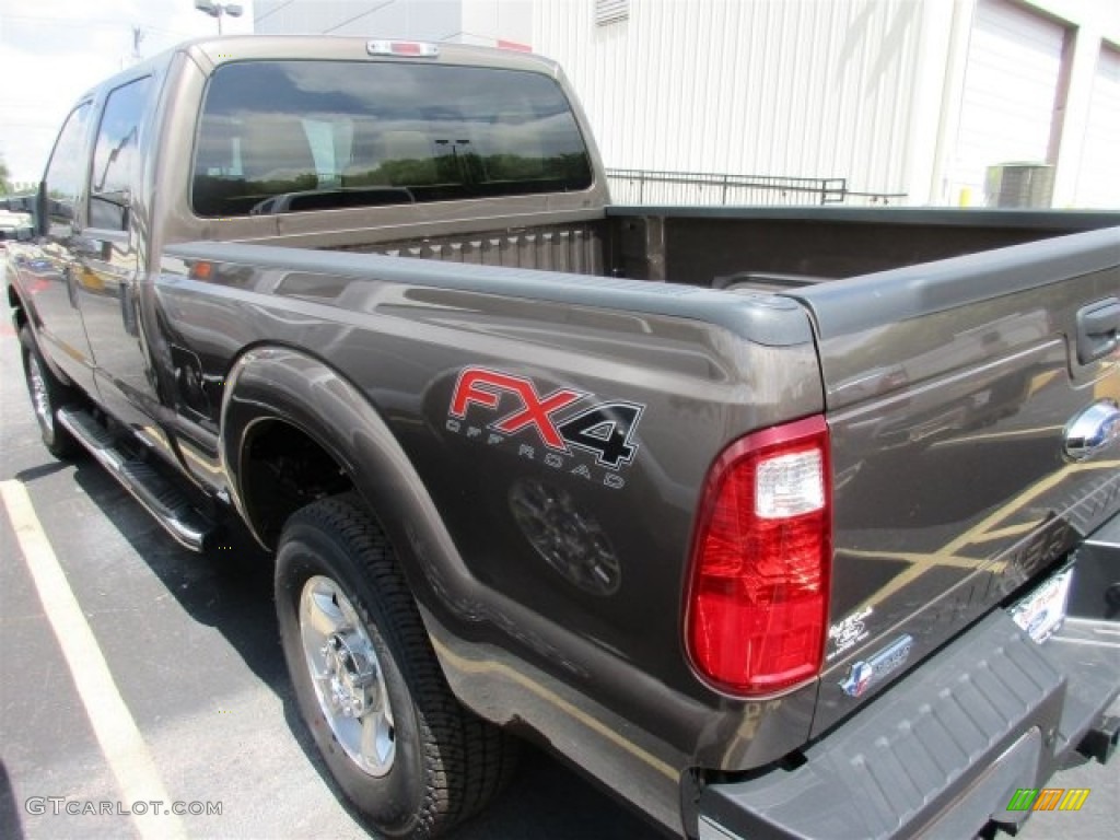 2016 F250 Super Duty XLT Crew Cab 4x4 - Caribou Metallic / Adobe photo #5