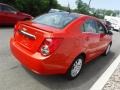 2013 Inferno Orange Metallic Chevrolet Sonic LT Sedan  photo #6