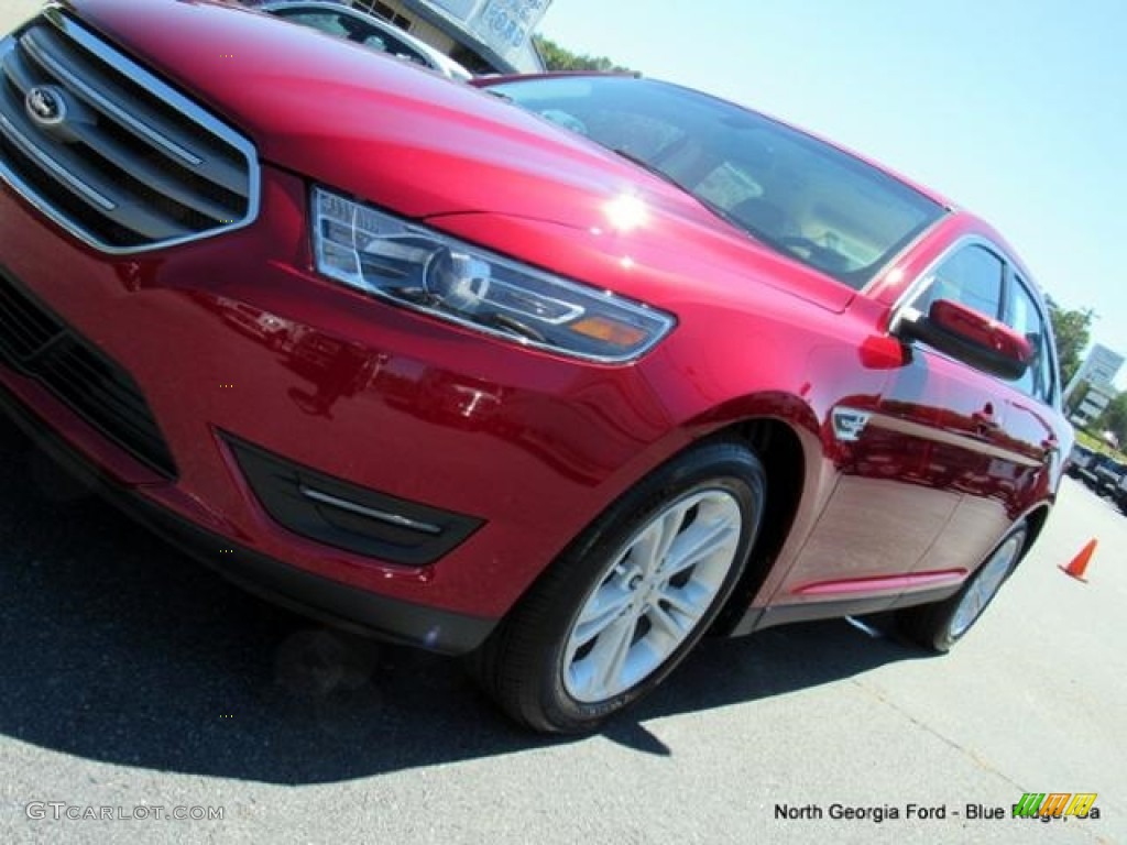 2016 Taurus SEL - Ruby Red / Dune photo #33