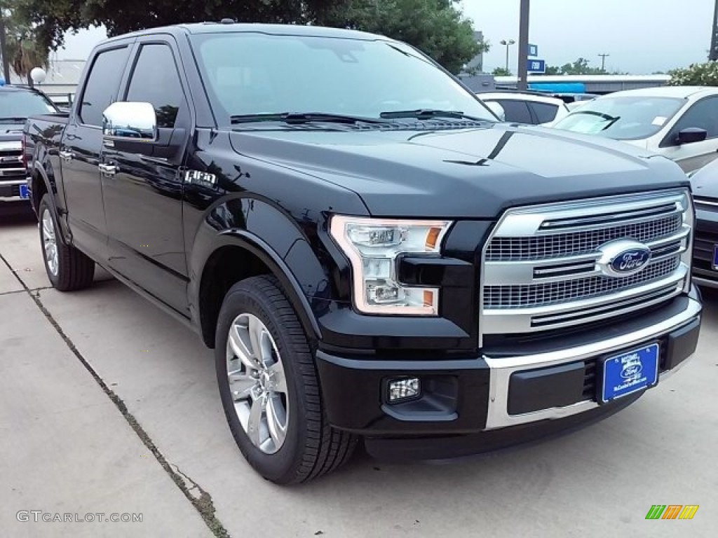 2016 F150 Platinum SuperCrew - Shadow Black / Black photo #1