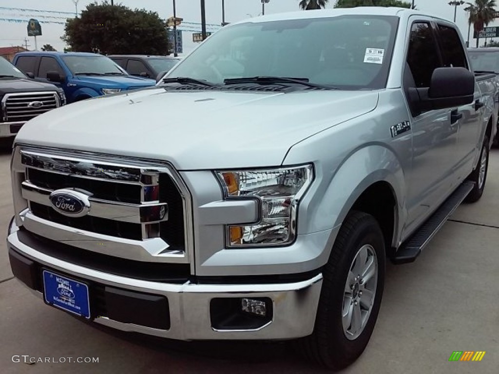 2016 F150 XLT SuperCrew - Ingot Silver / Medium Earth Gray photo #15