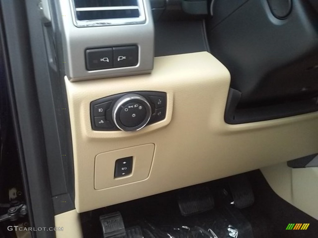 2016 F150 Lariat SuperCrew - Shadow Black / Medium Light Camel photo #2