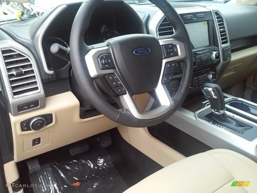 2016 F150 Lariat SuperCrew - Shadow Black / Medium Light Camel photo #4