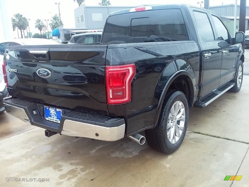 2016 F150 Lariat SuperCrew - Shadow Black / Medium Light Camel photo #22