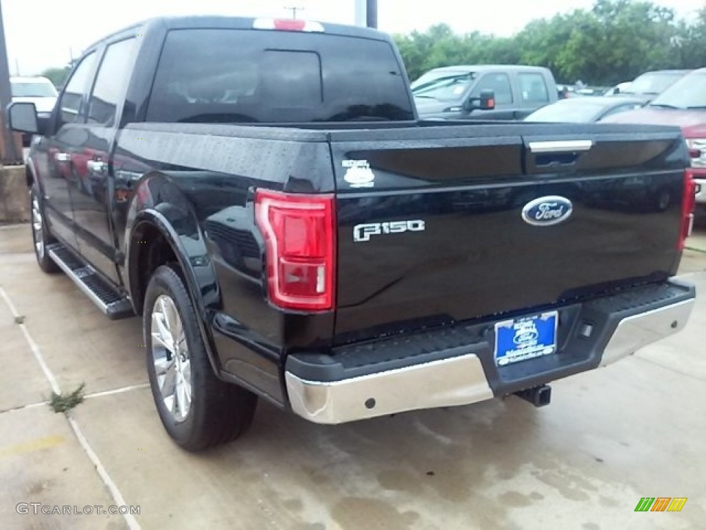 2016 F150 Lariat SuperCrew - Shadow Black / Medium Light Camel photo #24