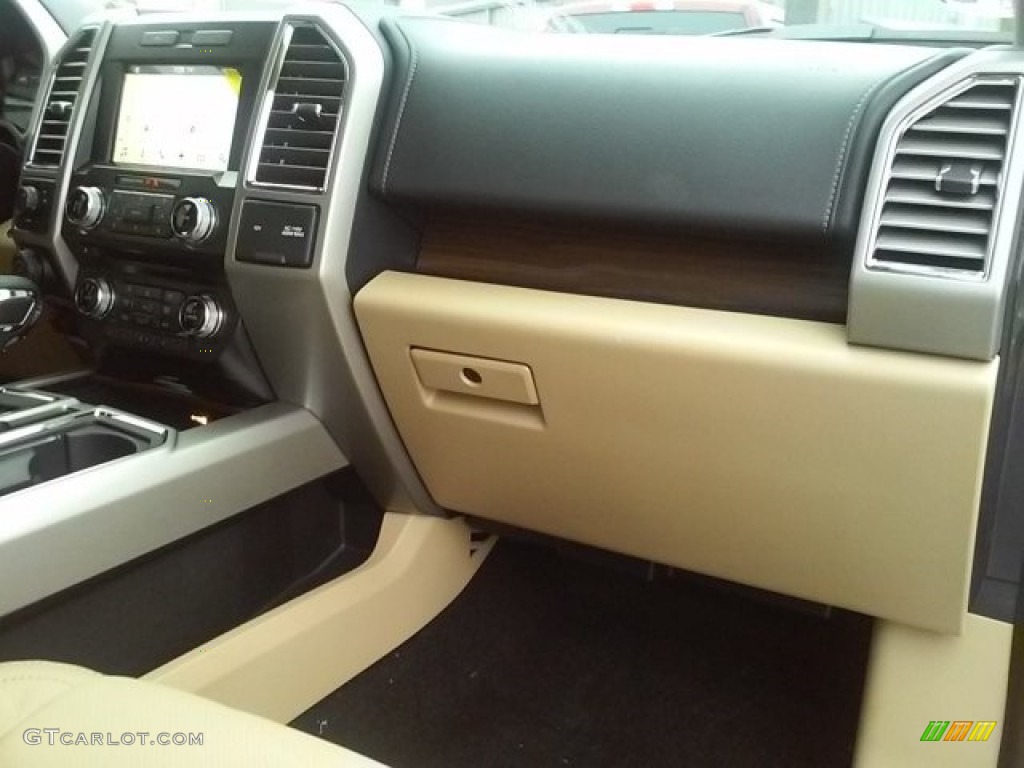2016 F150 Lariat SuperCrew - White Platinum / Medium Light Camel photo #7