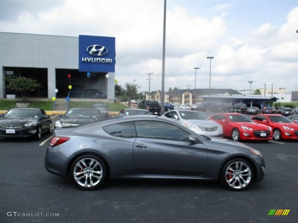 2016 Genesis Coupe 3.8 R-Spec - Empire State Gray / Black photo #8