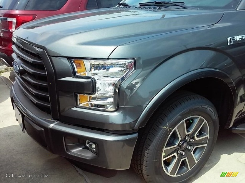 2016 F150 XLT SuperCrew - Magnetic / Black photo #14