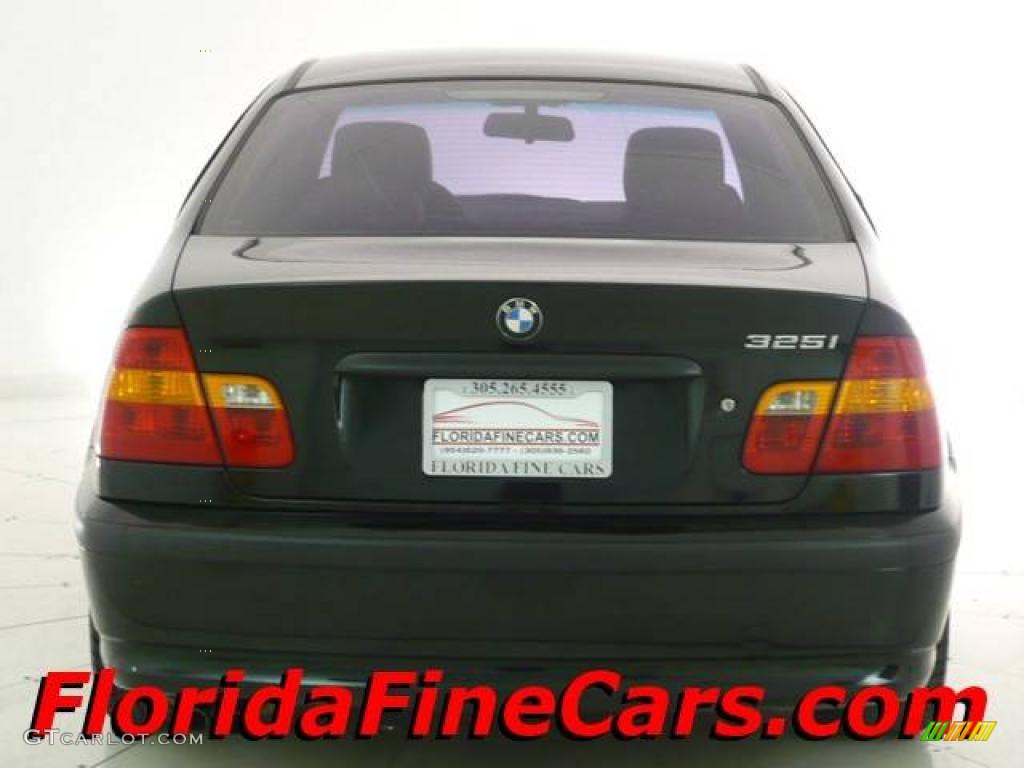 2002 3 Series 325i Sedan - Jet Black / Natural Brown photo #6