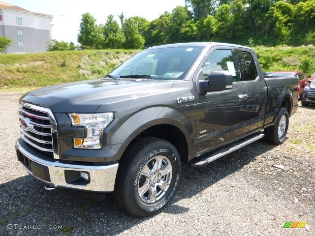 2016 F150 XLT SuperCab 4x4 - Magnetic / Medium Earth Gray photo #7