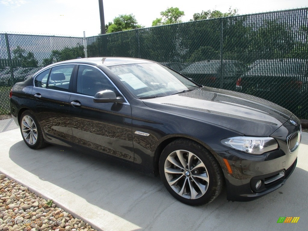 2016 5 Series 528i xDrive Sedan - Dark Graphite Metallic / Black photo #1