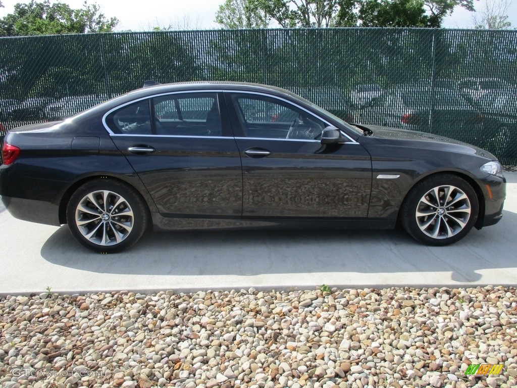 2016 5 Series 528i xDrive Sedan - Dark Graphite Metallic / Black photo #2