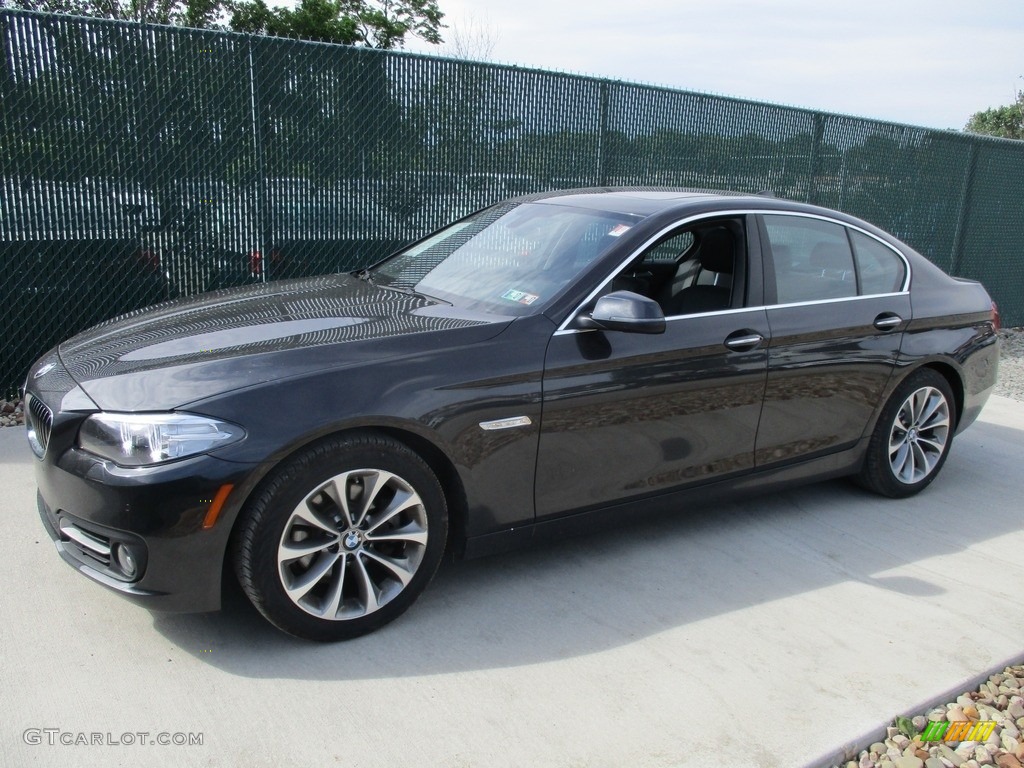 2016 5 Series 528i xDrive Sedan - Dark Graphite Metallic / Black photo #8