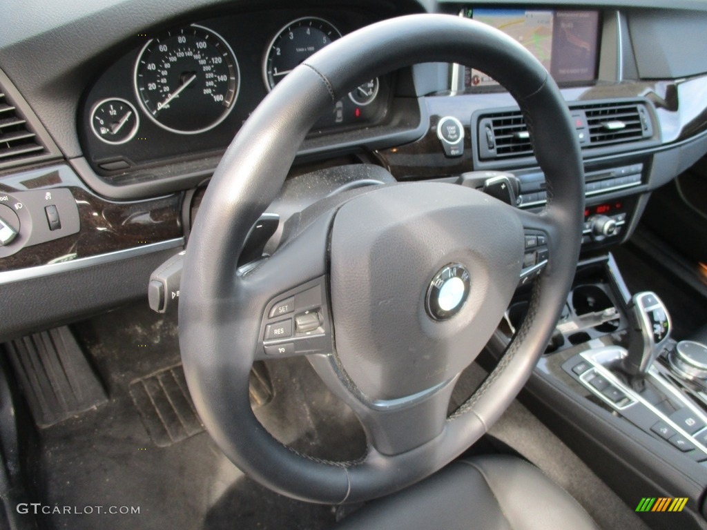 2016 5 Series 528i xDrive Sedan - Dark Graphite Metallic / Black photo #14