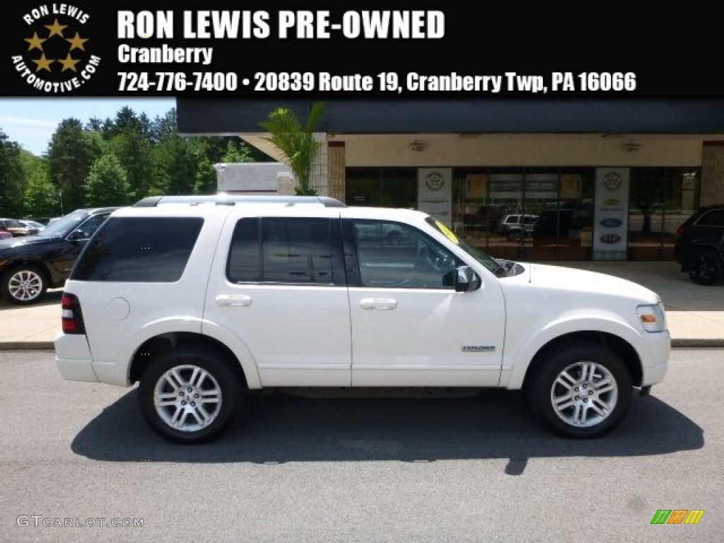 2007 Explorer Limited 4x4 - White Sand Tri-Coat / Black photo #1