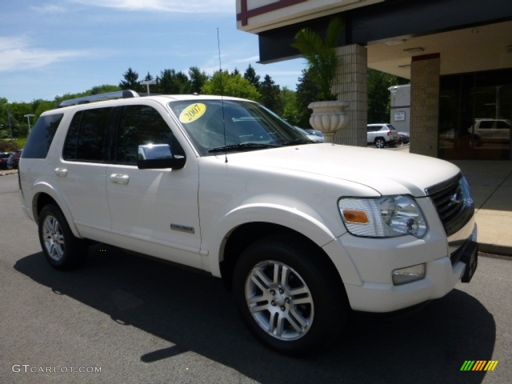 2007 Explorer Limited 4x4 - White Sand Tri-Coat / Black photo #7