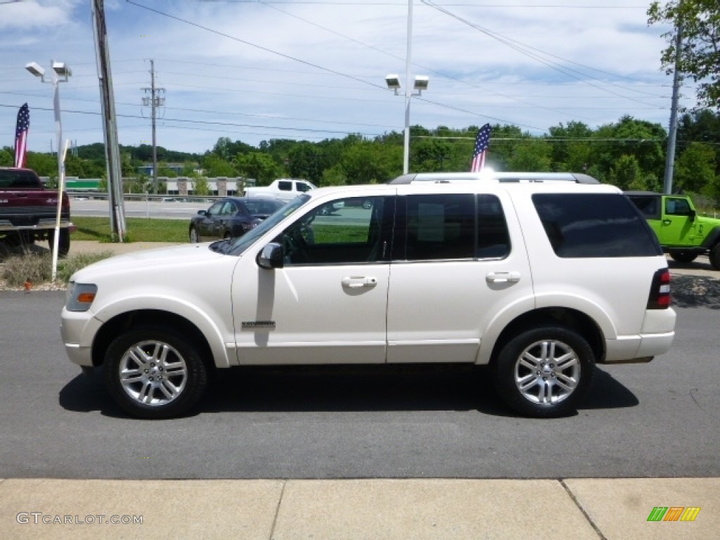 2007 Explorer Limited 4x4 - White Sand Tri-Coat / Black photo #10