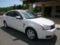 2009 White Suede Ford Focus SEL Sedan  photo #7