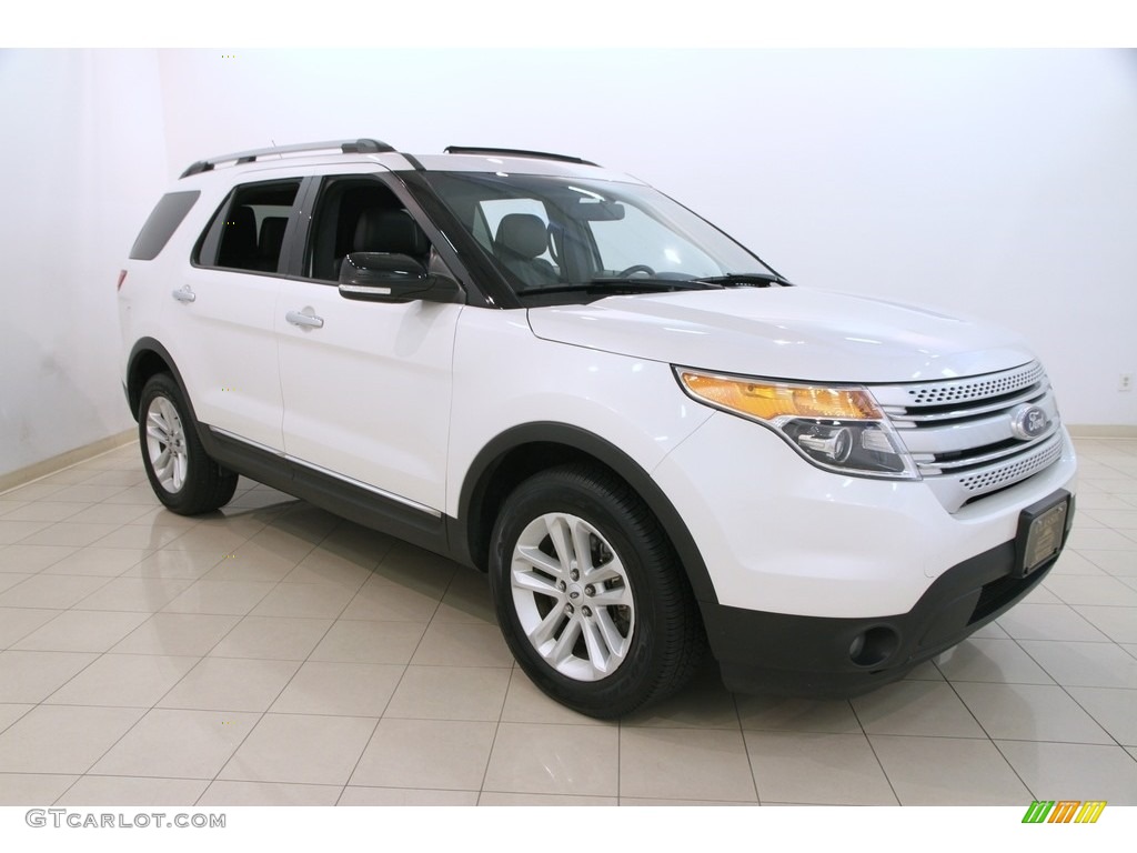 2014 Explorer XLT 4WD - White Platinum / Charcoal Black photo #1