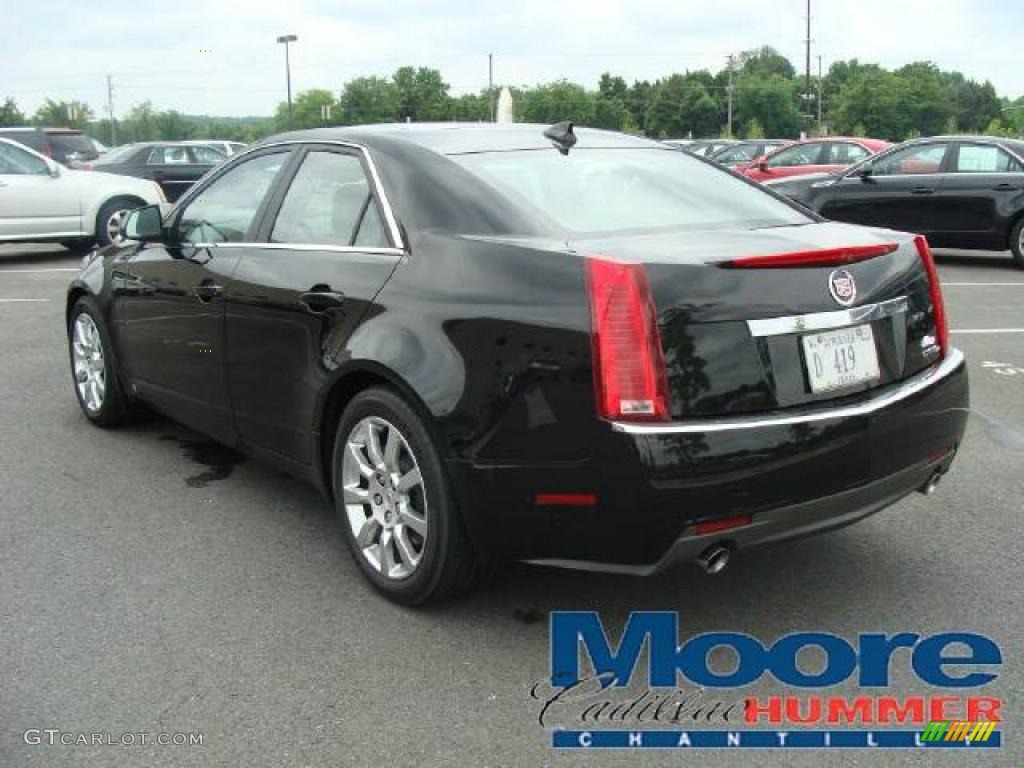 2009 CTS 4 AWD Sedan - Black Raven / Ebony photo #13