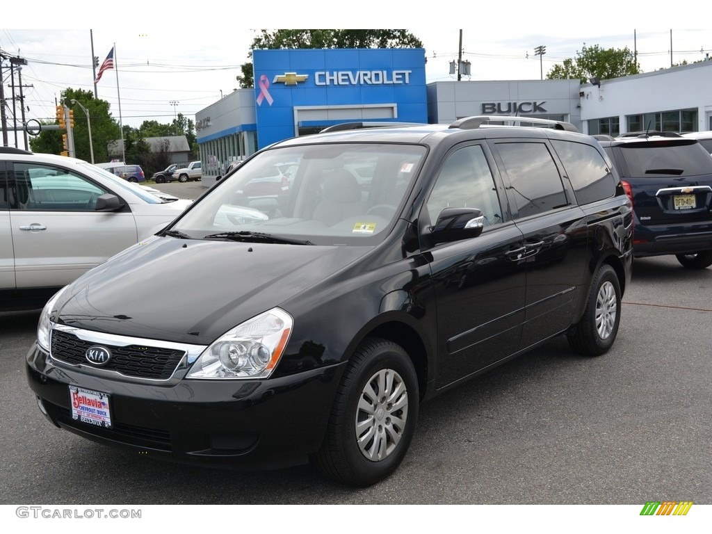 2011 Sedona LX - Midnight Black / Beige photo #1