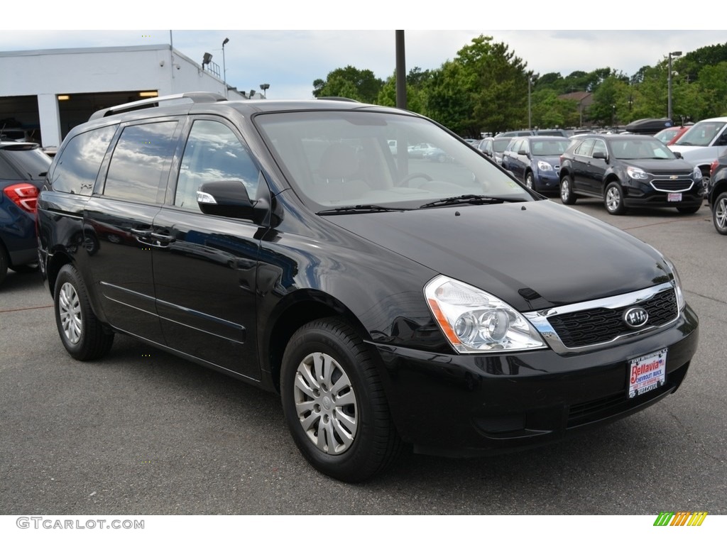 2011 Sedona LX - Midnight Black / Beige photo #3