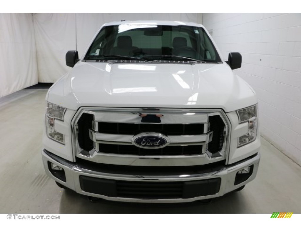 2016 F150 XLT Regular Cab 4x4 - Oxford White / Medium Earth Gray photo #2