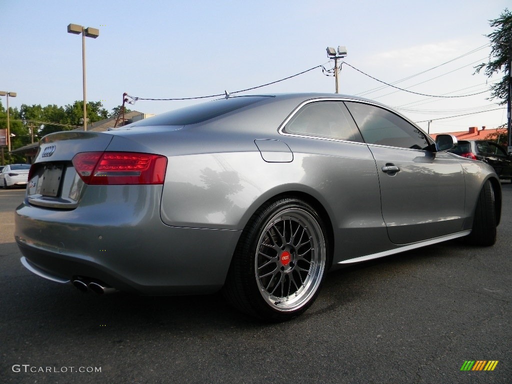 2010 S5 4.2 FSI quattro Coupe - Ice Silver Metallic / Magma Red Silk Nappa Leather photo #10