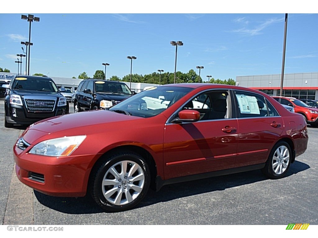 Moroccan Red Pearl 2007 Honda Accord SE V6 Sedan Exterior Photo #113688301