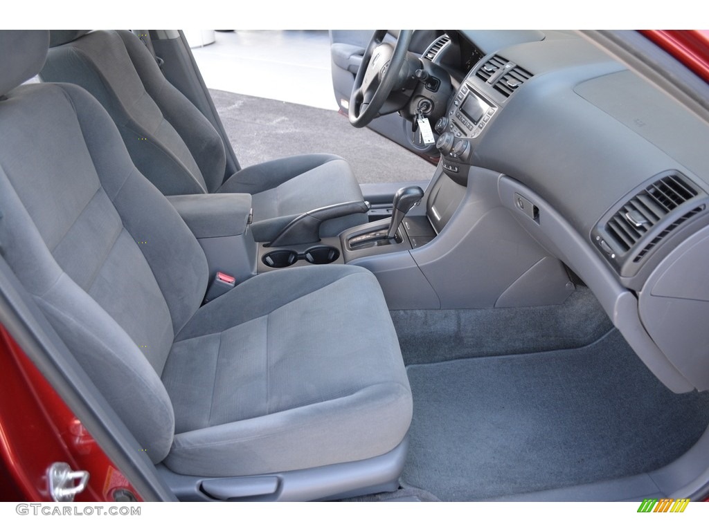 2007 Accord SE V6 Sedan - Moroccan Red Pearl / Gray photo #15