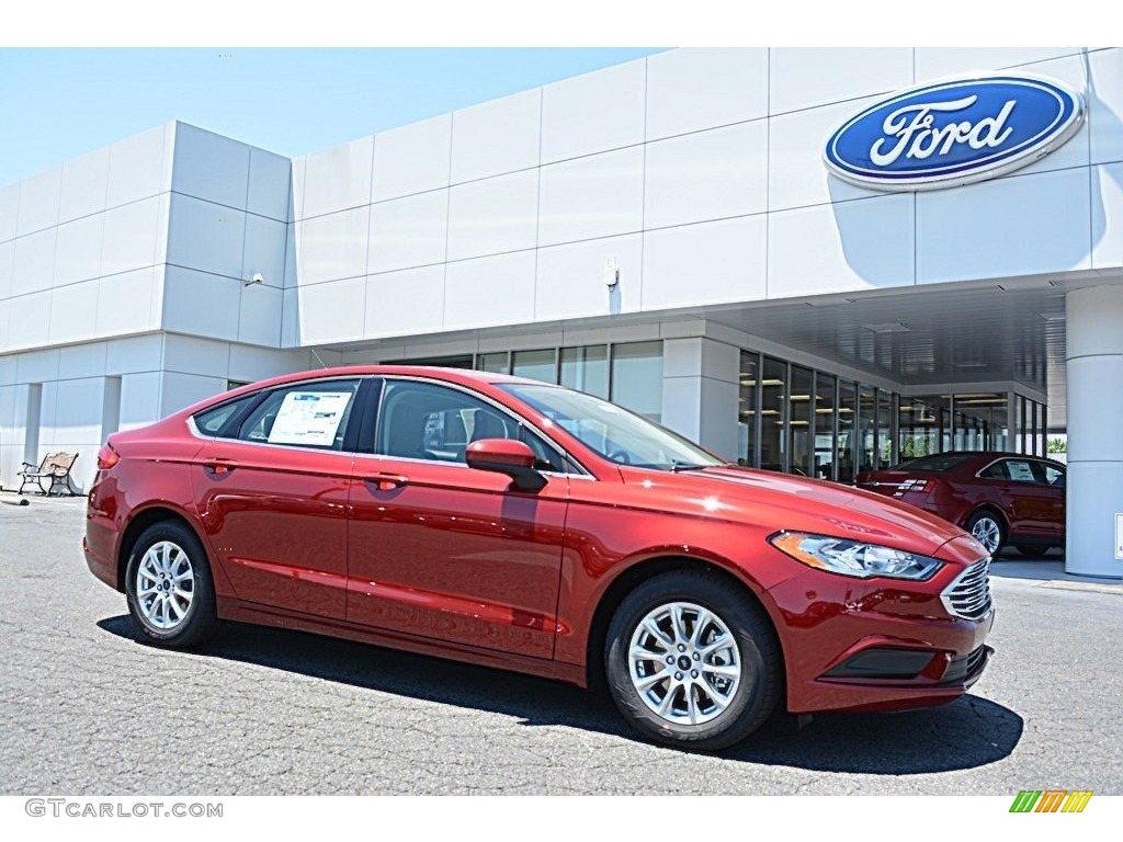 2017 Fusion S - Ruby Red / Medium Light Stone photo #1